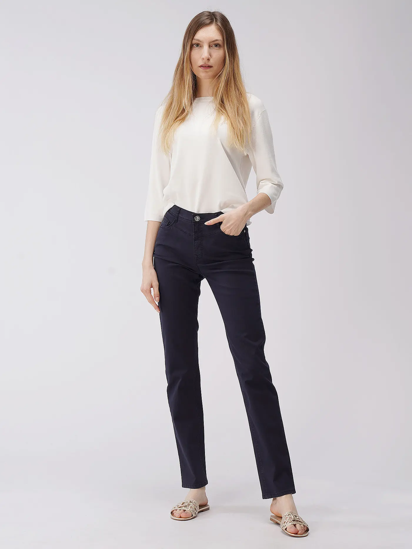 BRAX | Hose Slim Fit MARY | dunkelblau
